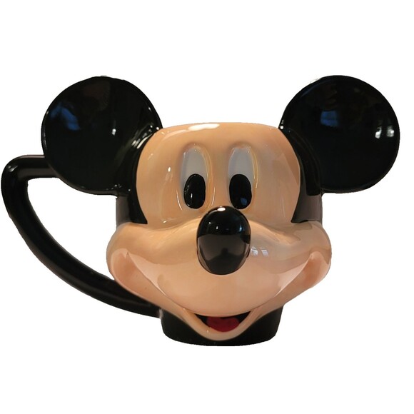 Disney Mickey Mouse Sculpted Ceramic Mug 20oz 3D Character Face Cup New in Box - Picture 10 of 10